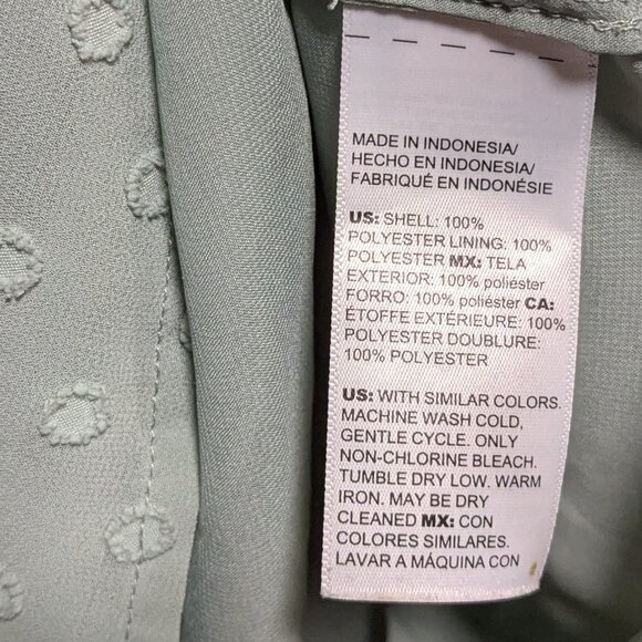 Chico's Sage Green Long Sleeve Blouse - Picture 9 of 9